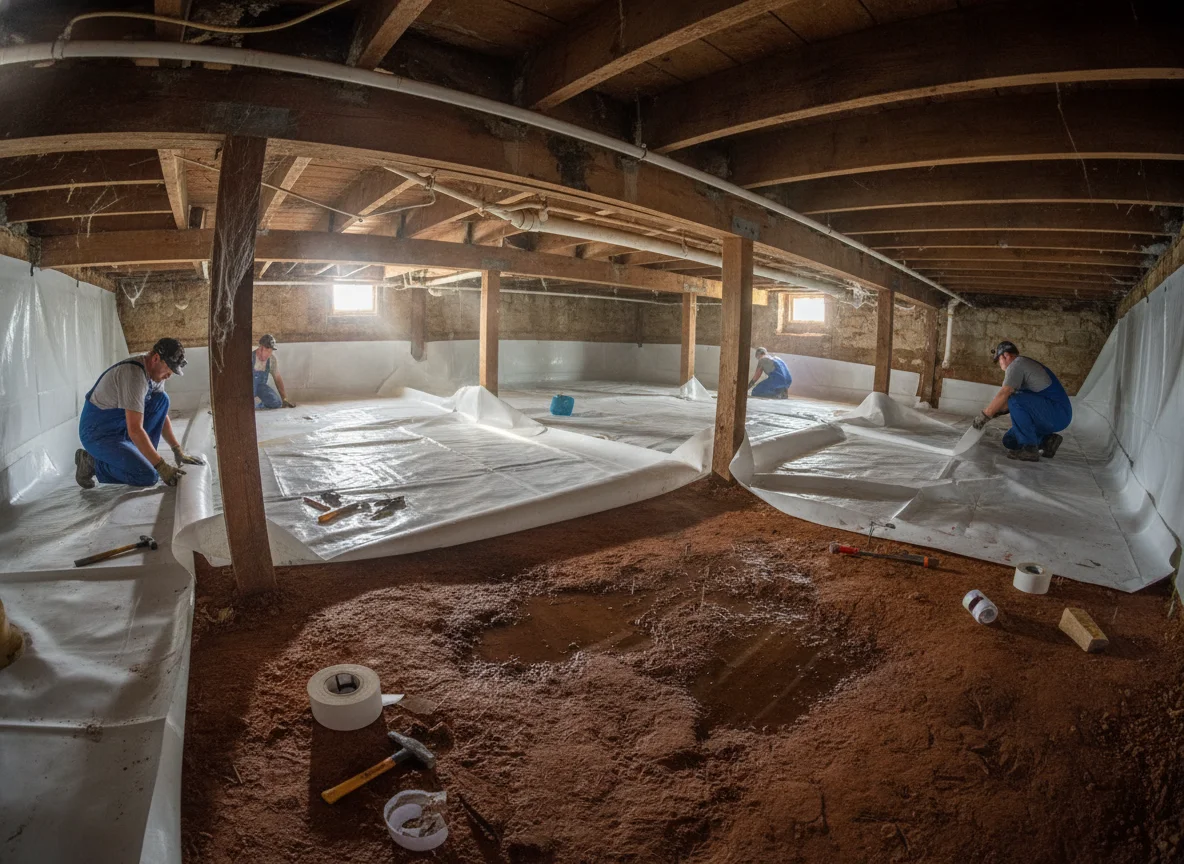 Crawlspace moisture issues in older home in Lula, GA