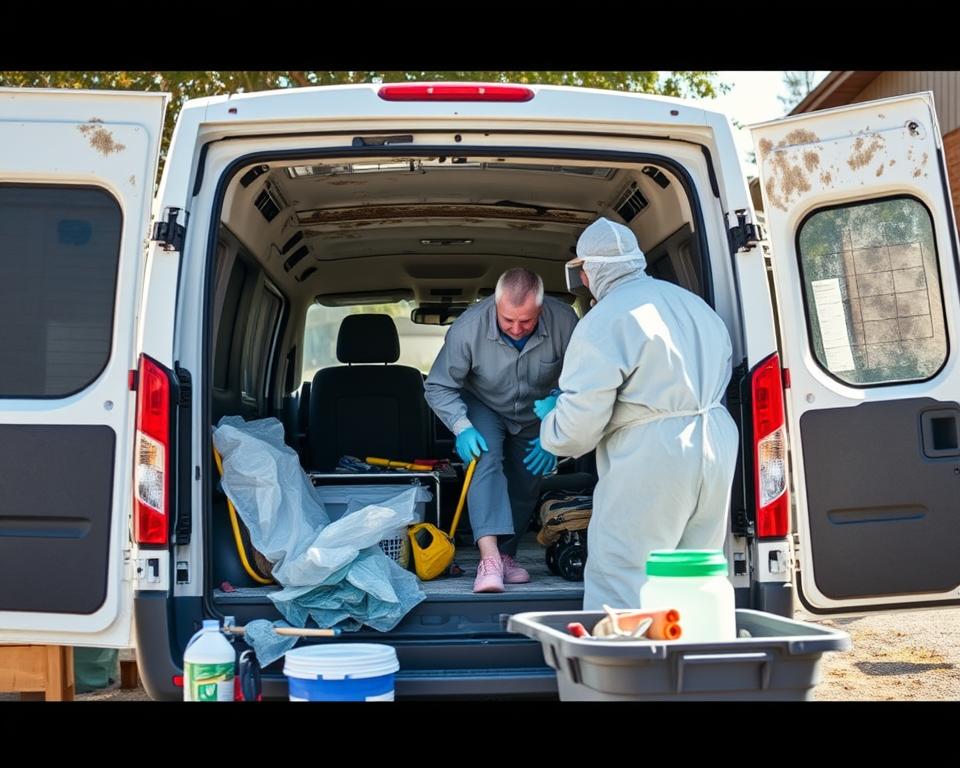 mobile mold removal for vehicles