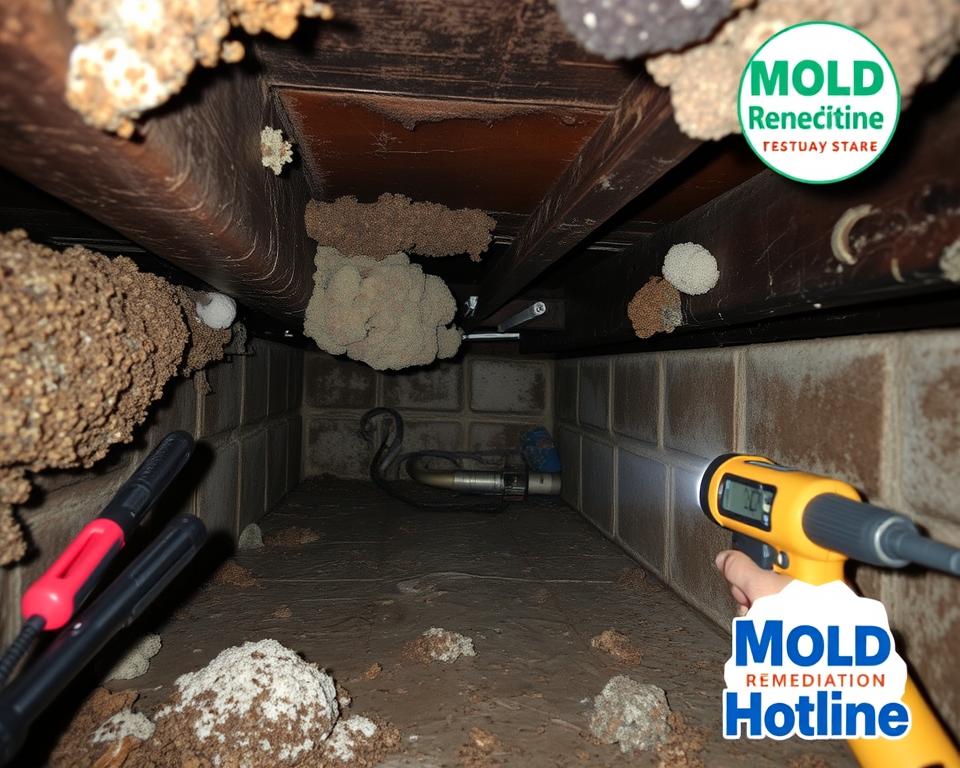 crawl space fungus detection