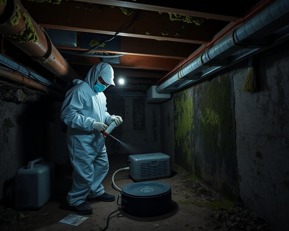 crawl space fungus treatment