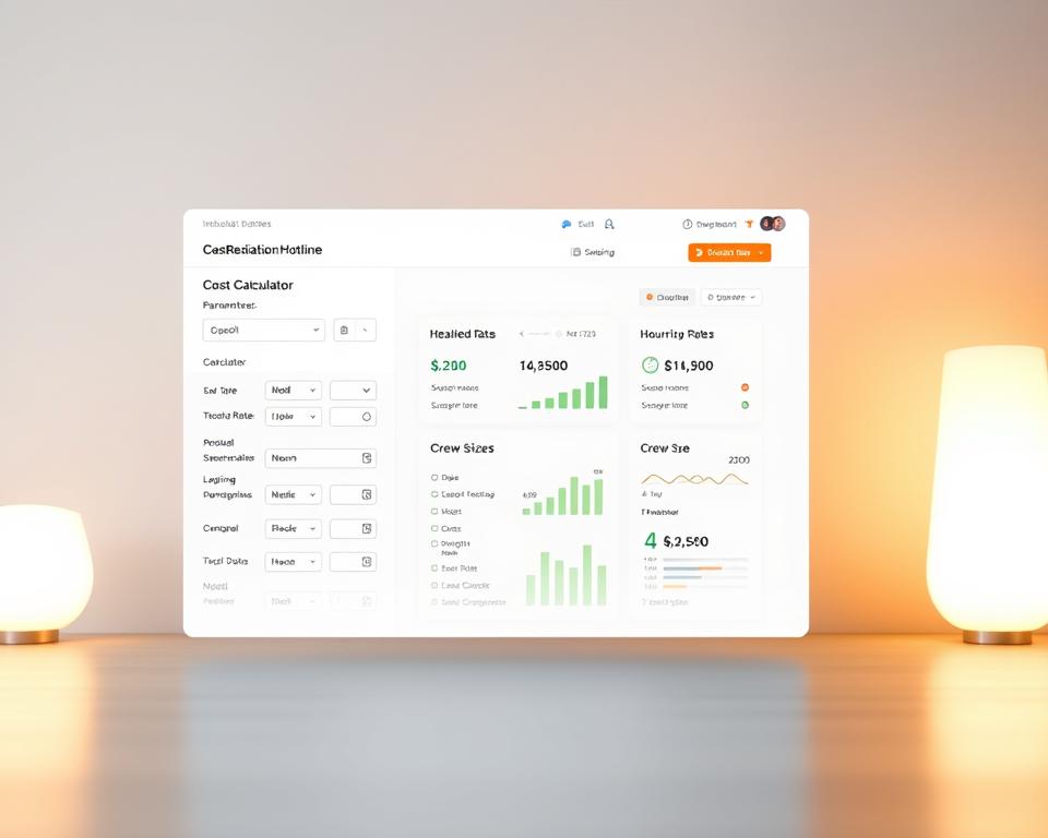 cost estimation tool with labor data