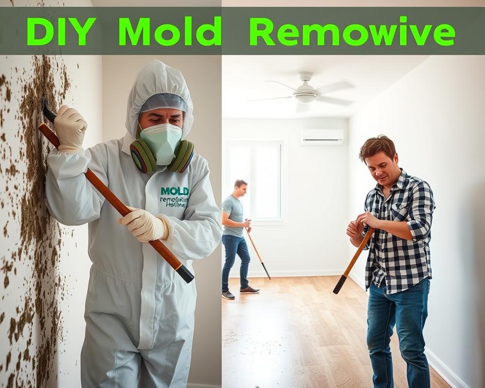 diy mold removal vs professional