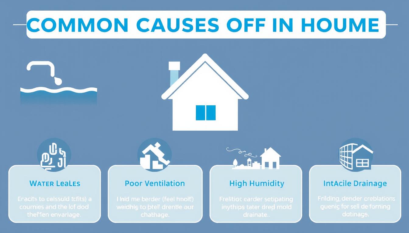 Common causes of mold growth in homes requiring pre-purchase mold inspection for homeowners