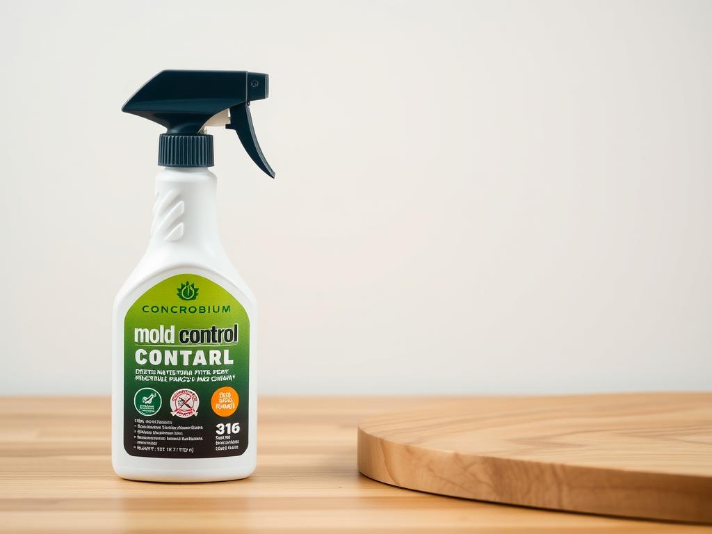 Concrobium Mold Control bottle with spray application demonstration Concrobium Mold Control bottle with spray application demonstration