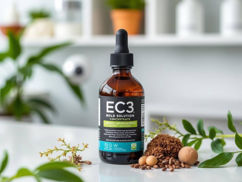 EC3 Mold Solution Concentrate bottle with botanical ingredients EC3 Mold Solution Concentrate bottle with botanical ingredients