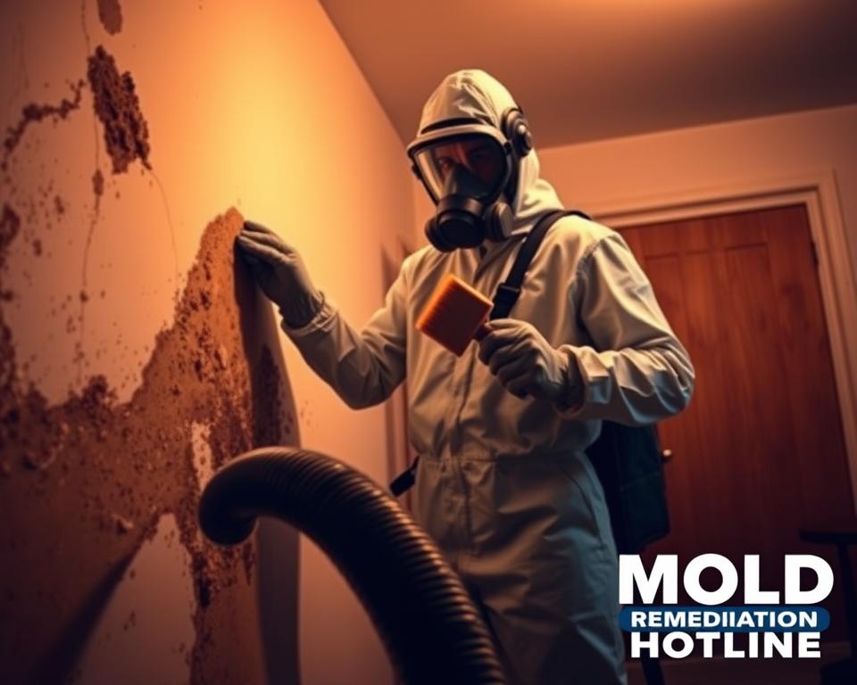 Mold removal service with insurance coordination