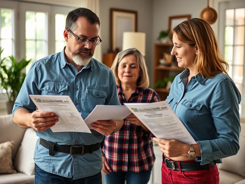 Person reviewing mold contractor credentials and asking questions Person reviewing mold contractor credentials and asking questions