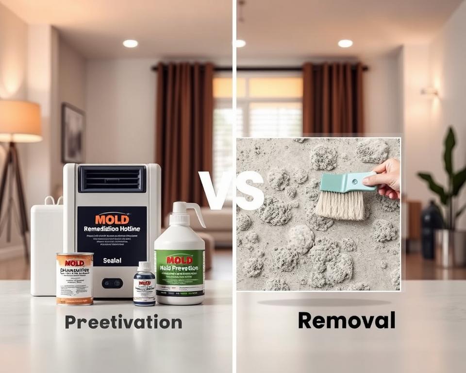 mold prevention vs removal comparison