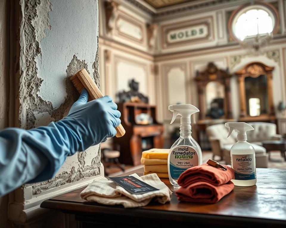 DIY mold cleaning process