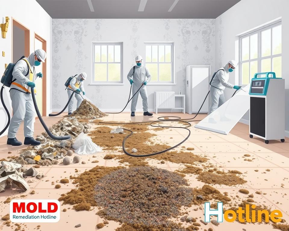 Mold remediation process steps