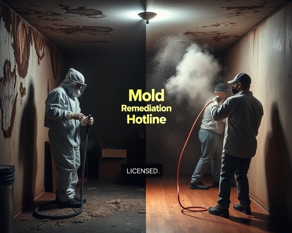 licensed vs. unlicensed mold remediation