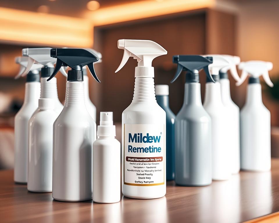 mildew stain remover spray options