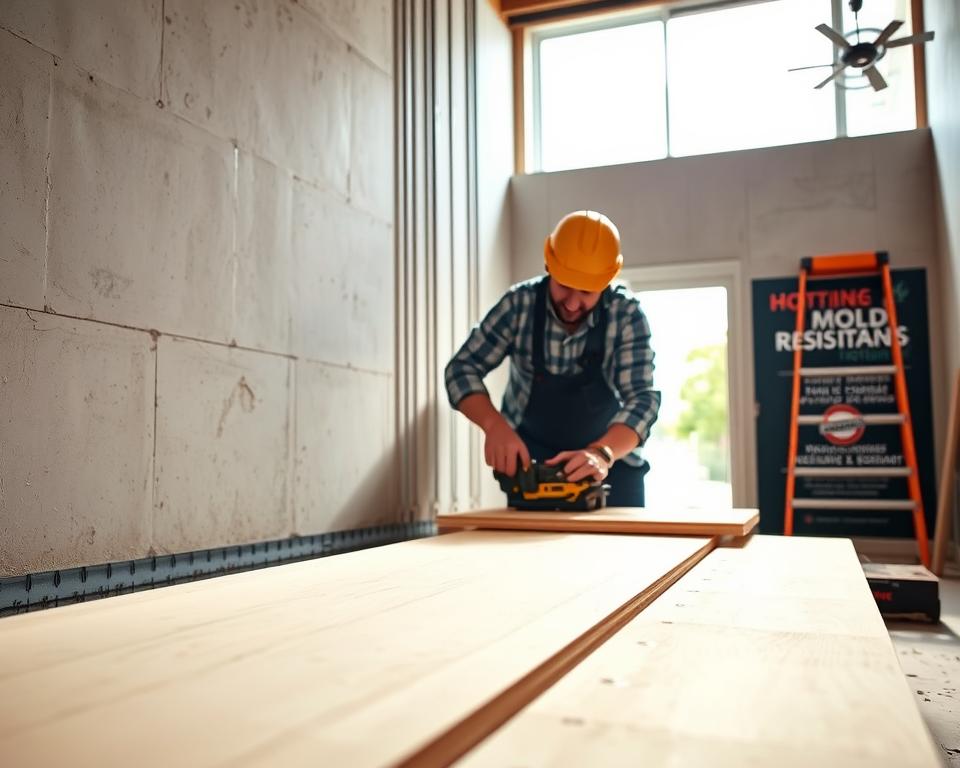 mold-resistant drywall installation