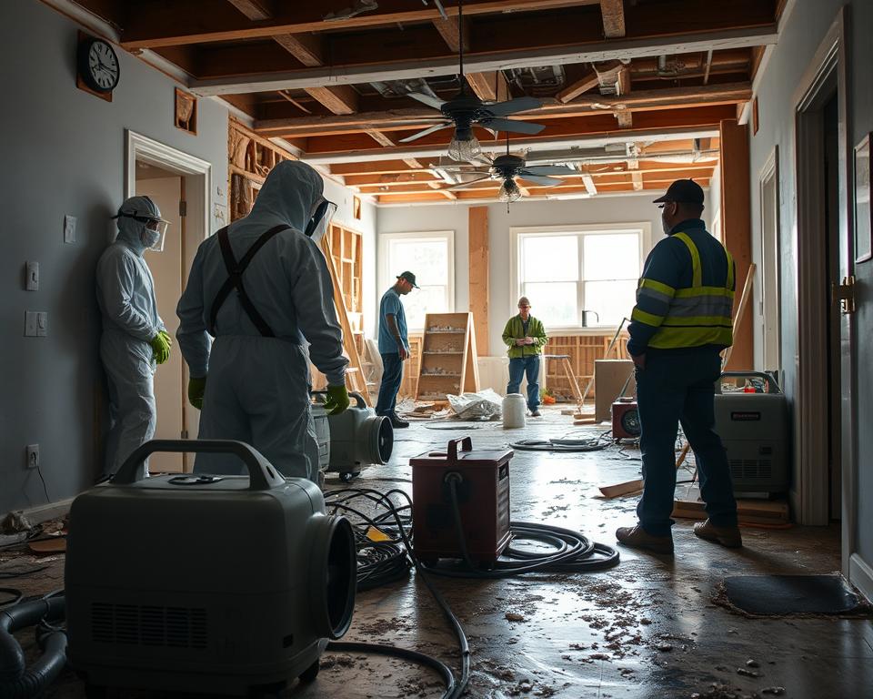 water damage restoration process