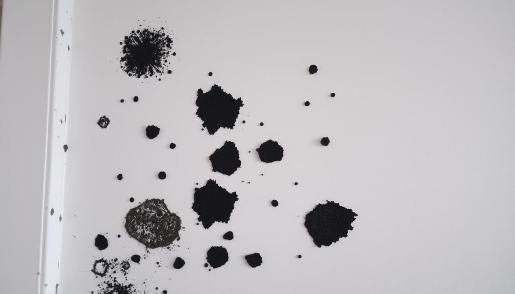 Black mold growth showing how much does mold remediation cost depends on severity