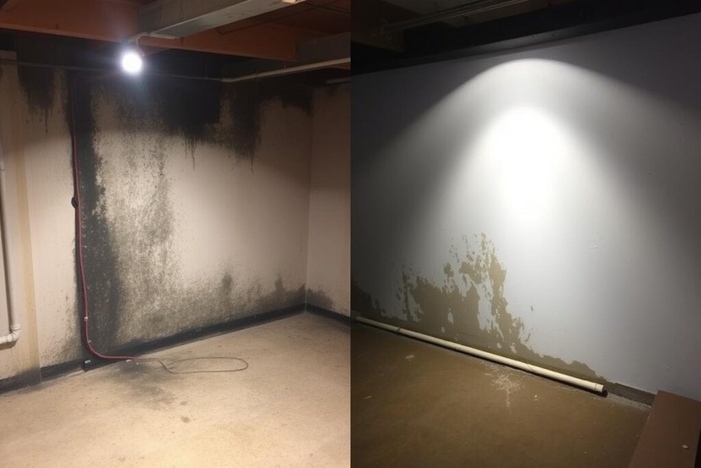 IRS mold remediation before and after comparison