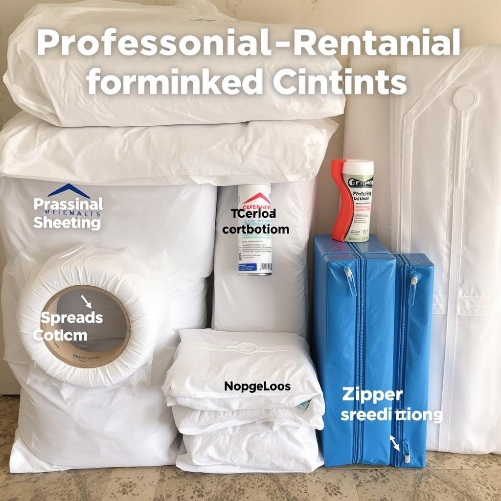 Professional-grade containment materials for Level 2 mold remediation