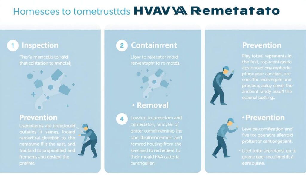 Step-by-step HVAC mold remediation process affecting overall hvac mold remediation cost Step-by-step HVAC mold remediation process affecting overall hvac mold remediation cost