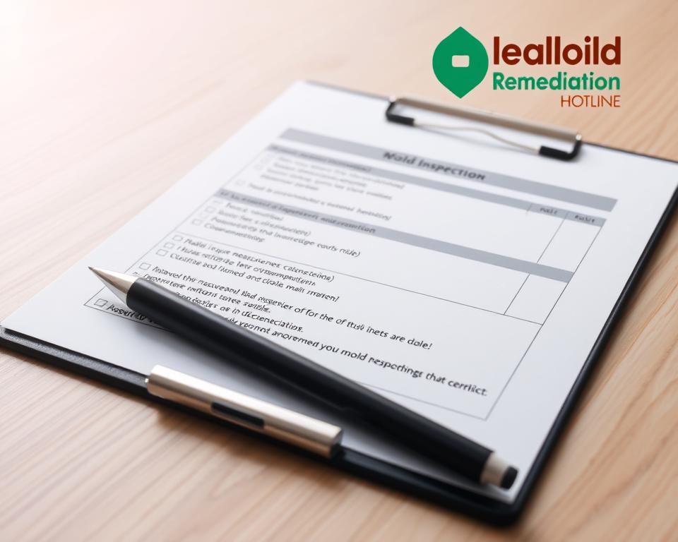 mold inspection checklist components