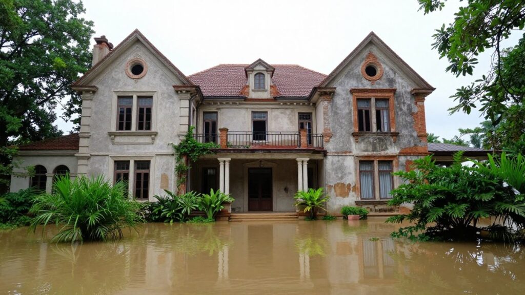 Pajaro Mansion after flood repairs, showing resilience.