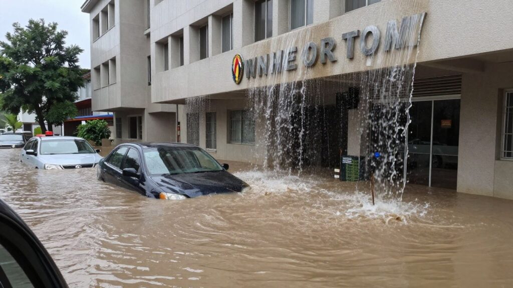 Water damage affecting public services and government buildings across the US.